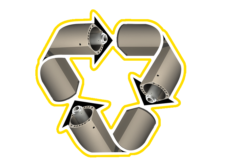 cylinder recycle animation